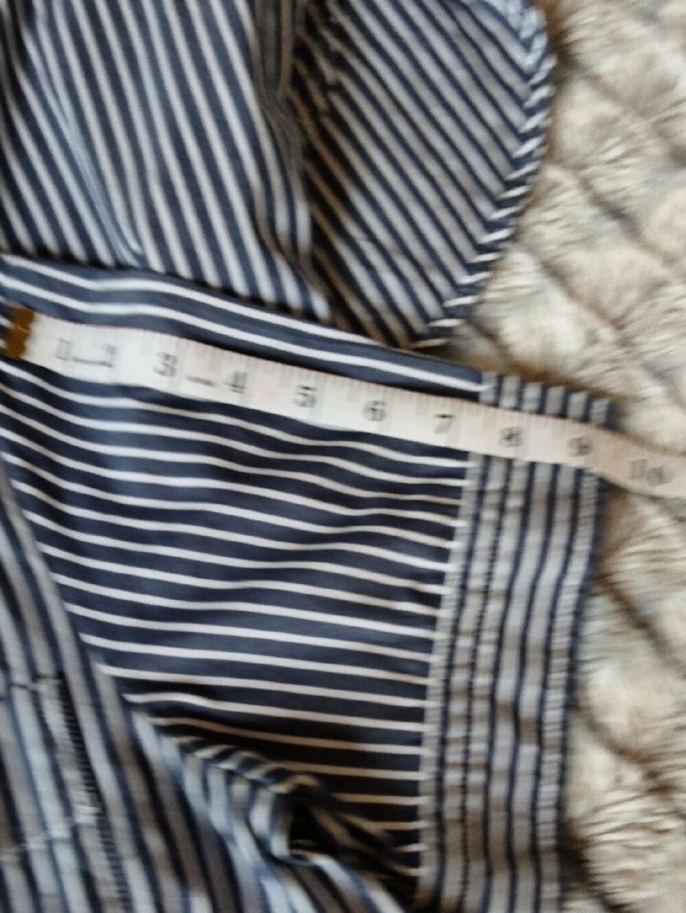 Everlane Navy and White Striped Top - Picture 9 of 12